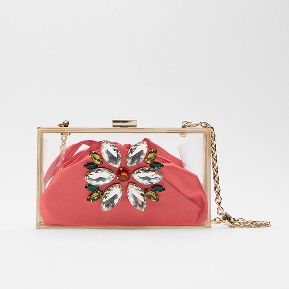 Zara Handbags - ZARA BNWT Crossbody Bag with Jewels